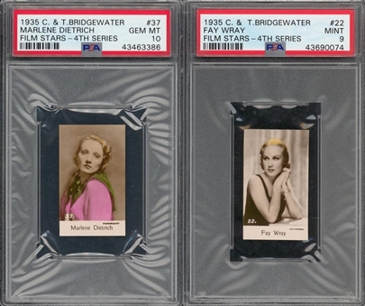 1935 C. & T. Bridgewater "Film Stars - 4th Series" Complete Set (48) – Featuring Temple, Hepburn and Gable
